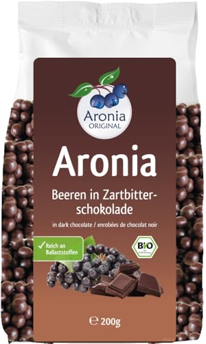 Aronia Original Bio Aroniabeeren in Zartbitterschokolade (6 x 200 gr) von Aronia Original