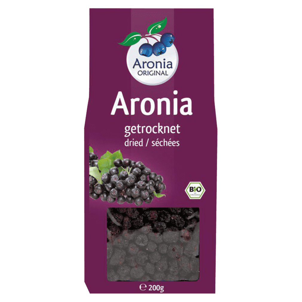 Bio Aroniabeeren getrocknet Bio Aroniabeeren getrocknet von Aronia Original