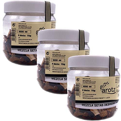 Arotz Pilzmischung getrocknet, 3x 70g aus Spanien, getrocknete Pilze in scheiben Arotz Pilzmischung getrocknet, 3x 70g aus Spanien, getrocknete Pilze in scheiben von Arotz