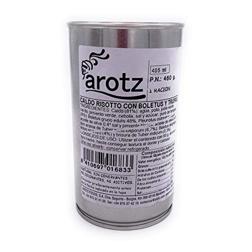 Arotz Risottobrühe aus Trüffeln und Steinpilzen, 1x 460g, aus Spanien, Menge:1 Stück Arotz Risottobrühe aus Trüffeln und Steinpilzen, 1x 460g, aus Spanien, Menge:1 Stück von Arotz
