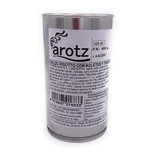 Arotz Risottobrühe aus Trüffeln und Steinpilzen, 1x 460g, aus Spanien, Menge:1 Stück von Arotz