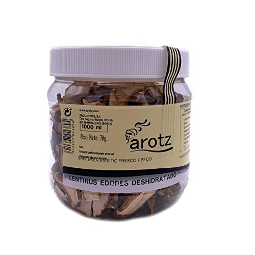 Kultivierter Shiitake Pilz - auch Lentinus edodes genannt - getrocknete Speisepilze der Spitzenklasse aus Spanien - in Scheiben- Superfood Pilz - 70 g, Menge:1 Stück Kultivierter Shiitake Pilz - auch Lentinus edodes genannt - getrocknete Speisepilze der Spitzenklasse aus Spanien - in Scheiben- Superfood Pilz - 70 g, Menge:1 Stück von Arotz