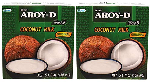 2er-Pack AROY-D Kokosnussmilch [2x 150ml] Cocosmilch ~ Coconut Milk von Aroy-D
