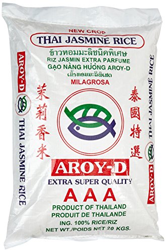 Aroy-D Duftreis, Langkorn Reis 100%, 1er Pack (1 x 20 kg) von Aroy-D