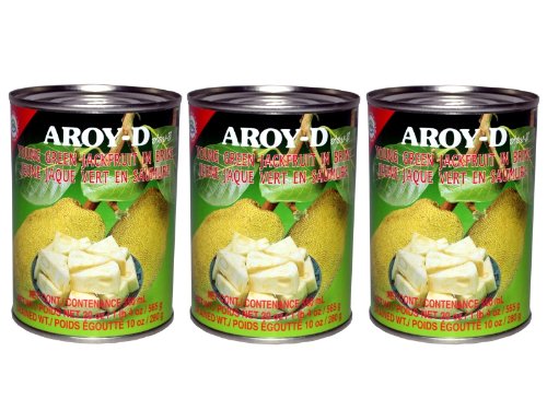Aroy-D - Grüne Jackfruit - 3er Pack (3 x 565g/ATG 280g) von Aroy-D