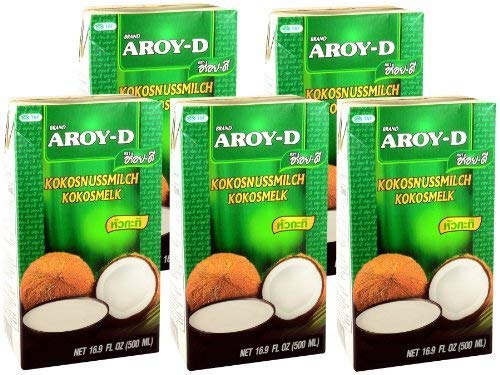 Aroy-D - Kokosmilch - 5er Pack (5 x 500ml) von Aroy-D