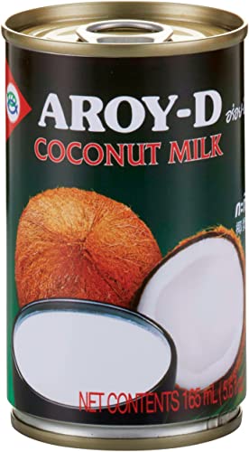 Aroy-D Kokosnussmilch – Kokosmilch zum Kochen und Backen – Ideal für Desserts, Suppen, Smoothies und Cocktails – 1 x 165 ml von Aroy-D