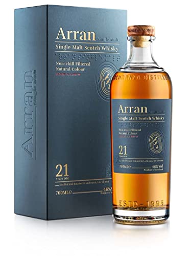 Arran Whisky The Arran Malt 21 Years Old Single Malt Scotch Whisky 46% Volume 0,7l in Geschenkbox Whisky von Arran