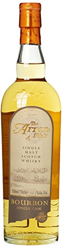 The Arran Bourbon Single Cask mit Geschenkverpackung Whisky (1 x 0.7 l) von Arran