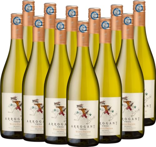 Tutti Frutti Blanc - Arrogant Frog - Weißwein 12 x 0,75l VINELLO - 12er - Weinpaket inkl. kostenlosem VINELLO.weinausgießer von Arrogant Frog