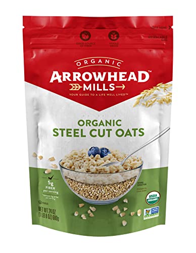 Arrowhead Mills, Organic Steel Cut Oats, Gluten Free, 24 oz (680 g) von Arrowhead Mills
