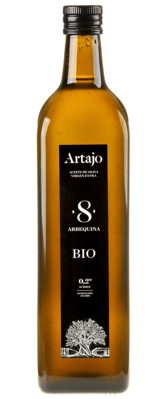 Artajo 8 Arbequina Olivenöl Extra Vergine Bio 2024 1l in Glasflasche Artajo 8 Arbequina Olivenöl Extra Vergine Bio 2024 1l in Glasflasche von Artajo, Finca los Llanos