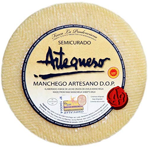 Halbgereifter Schafskäse 'DO Manchego' ca. 3,2 kg - Artequeso Halbgereifter Schafskäse 'DO Manchego' ca. 3,2 kg - Artequeso von Artequeso