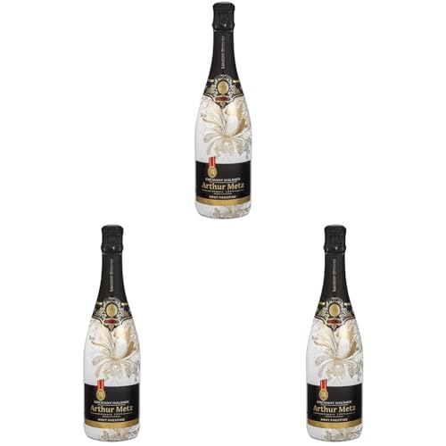 Arthur Metz - Cremant d'Alsace Brut Prestige, Méthode Traditionnelle (1 x 0.75 l) (Packung mit 3) von Arthur Metz