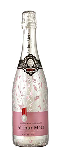 Arthur Metz - Cremant d'Alsace Rosé Brut, Pinot Noir, Méthode Traditionnelle (1 x 0.75 l) von Arthur Metz