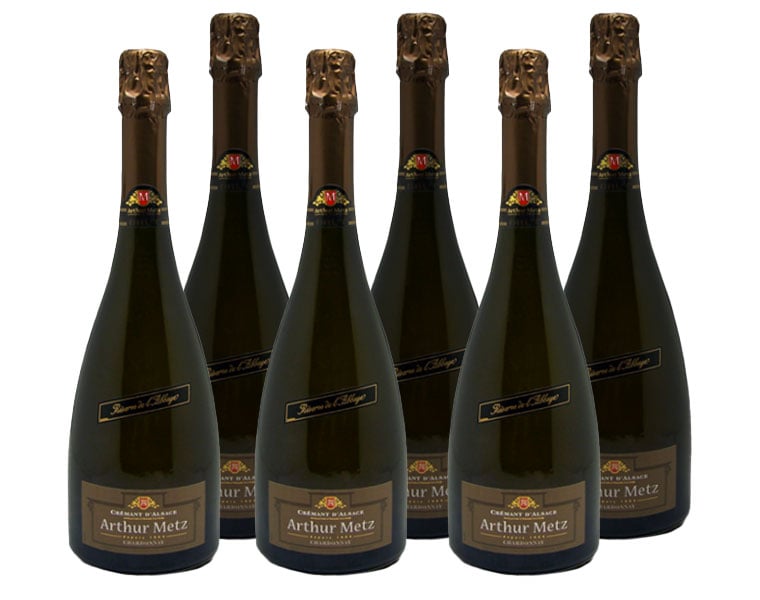 Paket mit 6 Flaschen Reserve de l'Abbaye Brut Alsace von Arthur Metz