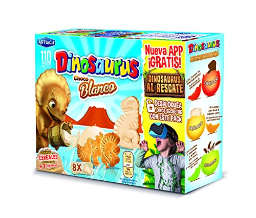 Artiach - Chocoblanco Dinosaurus Cookies 360 g - [Packung mit 6] von Artiach