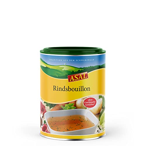 ASAL Rindsbouillon 594g für 27 Liter - ohne Geschmacksverstärker und Konservierungsstoffe, Rinderbrühe zum Würzen und Verfeinern, glutenfrei, laktosefrei, Universalwürzmittel als Fleischbrühe von Asal