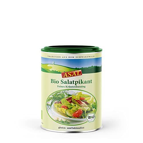 Asal Bio Salatpikant 480 g - das Allroundtalent für ein leckeres Salatdressing oder als Dip für Gemüse, für Allergiker geeignet, in bester Bio-Qualität, kinderleichte und schnelle Zubereitung, gluten- und laktosefrei von Asal
