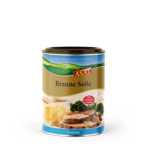 Asal Braune Soße ohne Hefe 500 g für 5 Liter - eine Bratensauce in bester Qualität, ohne Geschmacksverstärker und Hefeextrakt, ideal für Allergiker, vielseitig einsetzbar Asal Braune Soße ohne Hefe 500 g für 5 Liter - eine Bratensauce in bester Qualität, ohne Geschmacksverstärker und Hefeextrakt, ideal für Allergiker, vielseitig einsetzbar von Asal