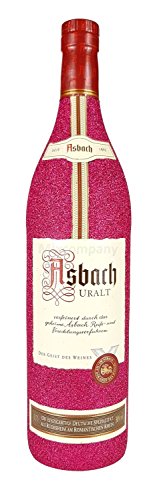Asbach Uralt Weinbrand 0,7l 700ml (35% Vol) - Bling Bling Glitzerflasche in hot pink -[Enthält Sulfite] von Asbach