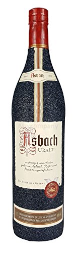 Asbach Uralt Weinbrand 0,7l 700ml (35% Vol) - Bling Bling Glitzerflasche in schwarz -[Enthält Sulfite] von Asbach