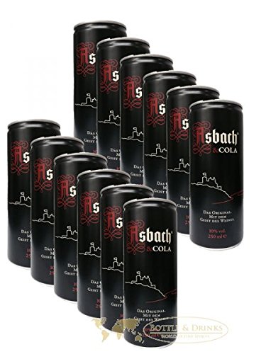 Asbach und Cola 12 x 250 ml Dose inkl. 3 € DPG Pfand EINWEG von Asbach