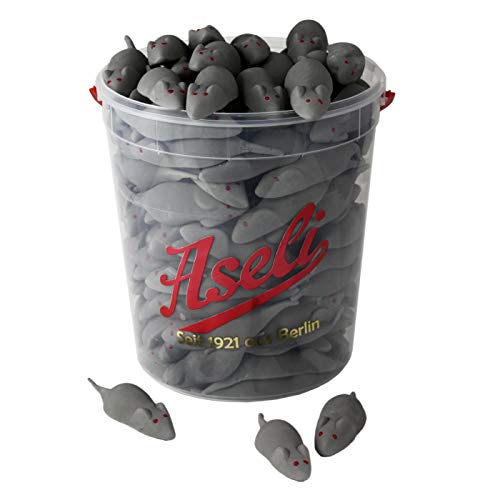 Lakritzmäuse 1.100g | Aseli | Mäusespeck | Schaumzucker-Ware | Lakritz Schaum-Mäuse | Speckmäuse im wiederverschließbaren Eimer | Schaumzucker-Figuren handgefertigt | glutenfrei | laktosefrei Lakritzmäuse 1.100g | Aseli | Mäusespeck | Schaumzucker-Ware | Lakritz Schaum-Mäuse | Speckmäuse im wiederverschließbaren Eimer | Schaumzucker-Figuren handgefertigt | glutenfrei | laktosefrei von Aseli
