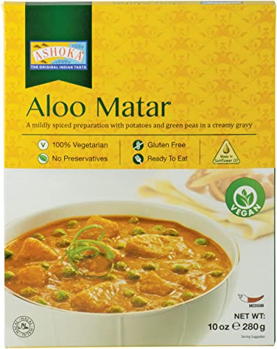 ASHOKA Aloo Matar Fertiggericht, 6er Pack (6 x 280 g) von Ashoka