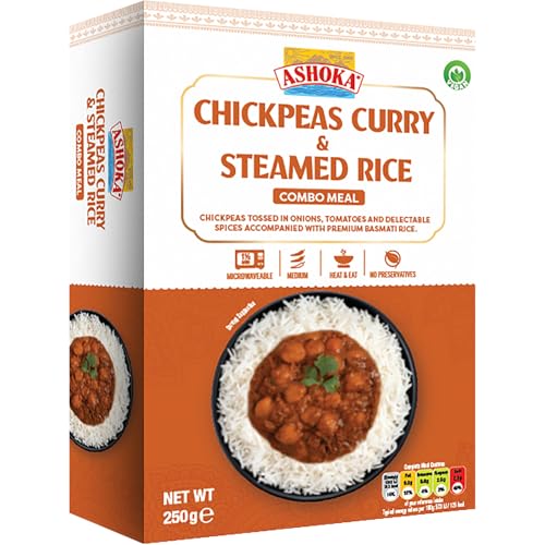 ASHOKA - Instant Kichererbsen-Curry & Reis - (1 X 250 G) von Ashoka
