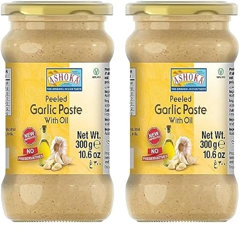 ASHOKA - Knoblauch Paste in Öl - (1 X 300 GR) (Packung mit 2) von Ashoka