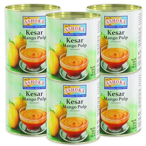 ASHOKA - Mangofruchtfleisch Kesar, 6er pack (6 X 850 GR) von Ashoka