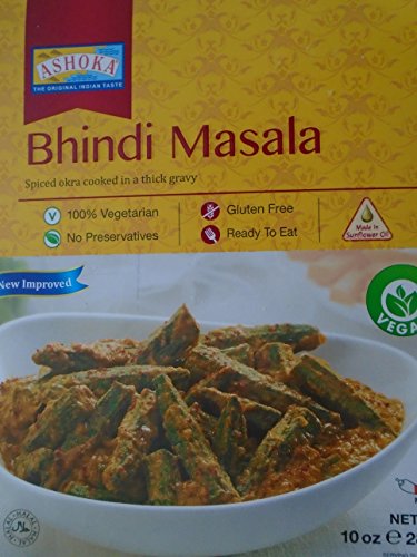 Ashoka Ready Meals Bhindi Masala 280g (10 Stück) Vegan von Ashoka