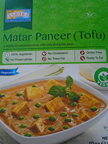 Ashoka Ready Meals Matar Paneer (Tofu), 280 g, 10 Stück von Ashoka