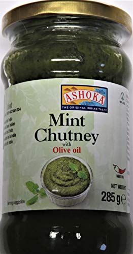 Minz Chutney mit Olivenöl 285g, Ashoka - von Ashoka