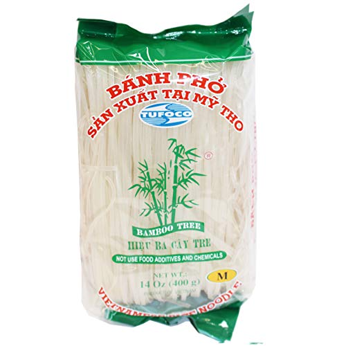 Bamboo Tree Banh Pho Reisbandnudeln M 5x400g von Asia-Foodstore