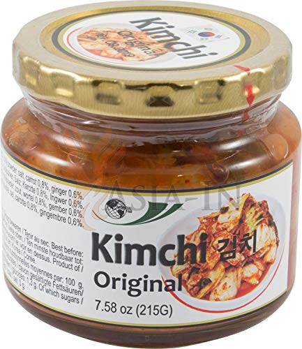 Kimchi im Glas, Oriental 215g plus Original Asia-In Langkorn Duftreis aus Thailand (100g) von Asia-In