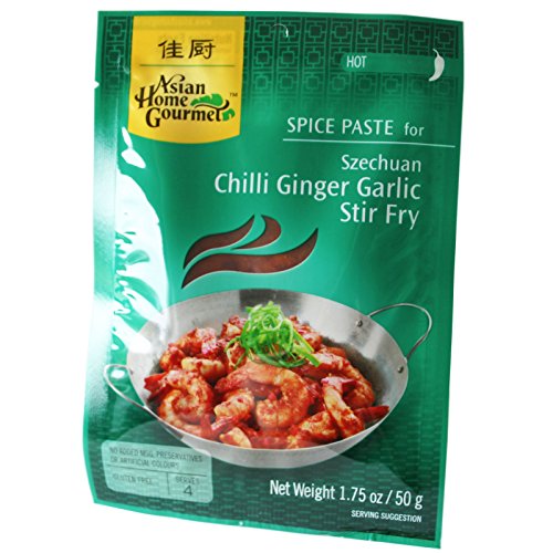 12x50g AHG Szechuan Chilli Ginger Garlic Paste hot von Asian Home Gourmet