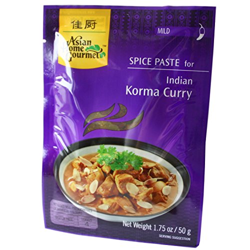 6x50g AHG Würzpaste für indisches Korma Curry von Asian Home Gourmet