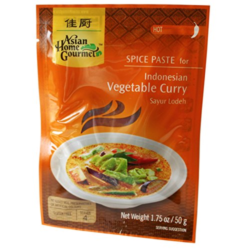 6x50g AHG Würzpaste für indonesisches Gemüse Currygericht von Asian Home Gourmet