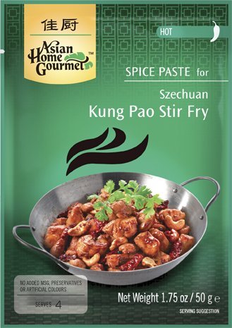 ASIAN HOME GOURMET 3er Pack Gewürzpaste für Szechuan Kung Pao Pfanne [3x 50g] von Asian Home Gourmet