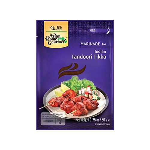 ASIAN HOME GOURMET 3er Pack Marinade für Indisches Tandoori Tikka 50g [3x 50g] von Asian Home Gourmet