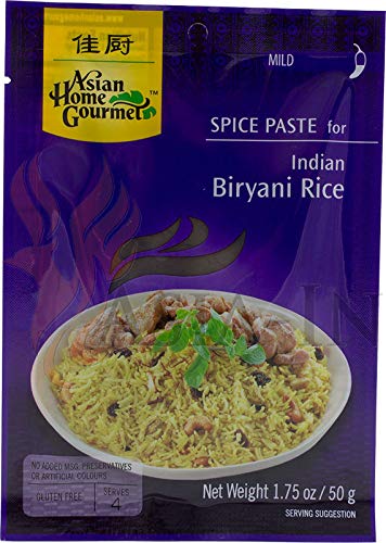 Spice Paste For Indian ASIAN HOME GOURMET, Biryani Rice, 50g von Asian Home Gourmet