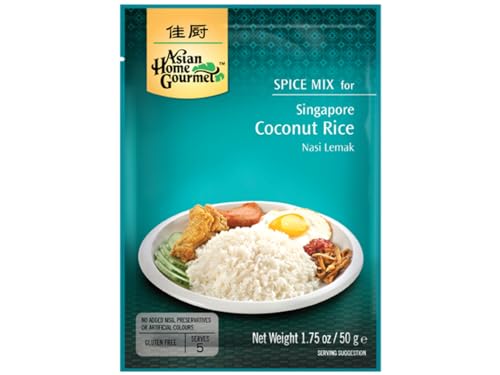 Asian Home Gourmet Singapur Kokosreis (Nasi Lemak) 50 g von Asian Home Gourmet