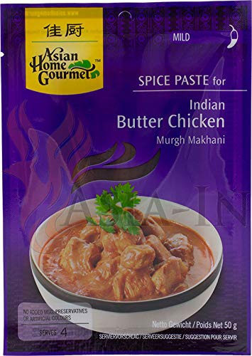 Asian Home Gourmet Würzpaste für indisches Huhngericht mit Butter 50g von Asian Home Gourmet