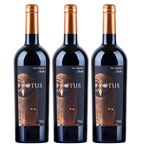 Asio Otus Rosso Vino Varietale Rotwein Wein lieblich Italien (3 Flaschen) von Asio Otus