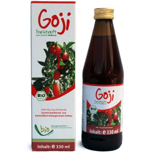 Bio Goji Saft - 100% - 330ml Glasflasche, 330ml von Jlwiy