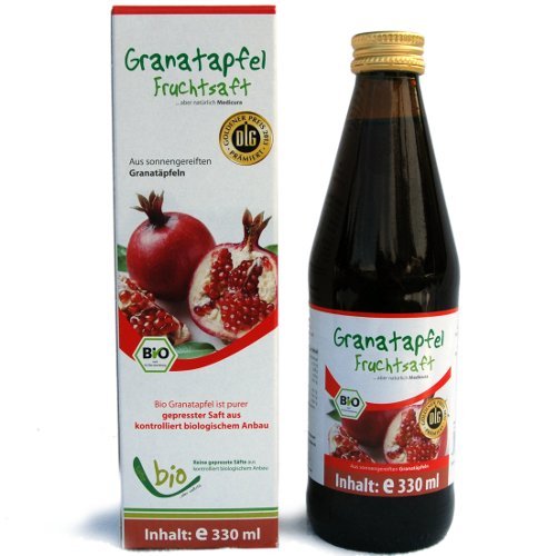 Bio Granatapfel Saft - 100% - 330ml Glasflasche, 330ml von Aspermuehle