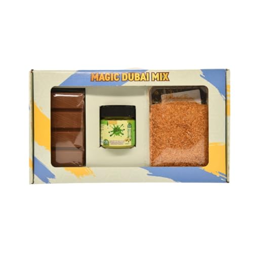 Dubai Schokolade Original DIY Set, 100gr Kadayif,Engelshaar 200 gr Pistaziencreme 200g Schokolade | Schokoladen-Geschenkideen für Kinder, Frauen & Männer | dubai schokolade set von AsrinFood