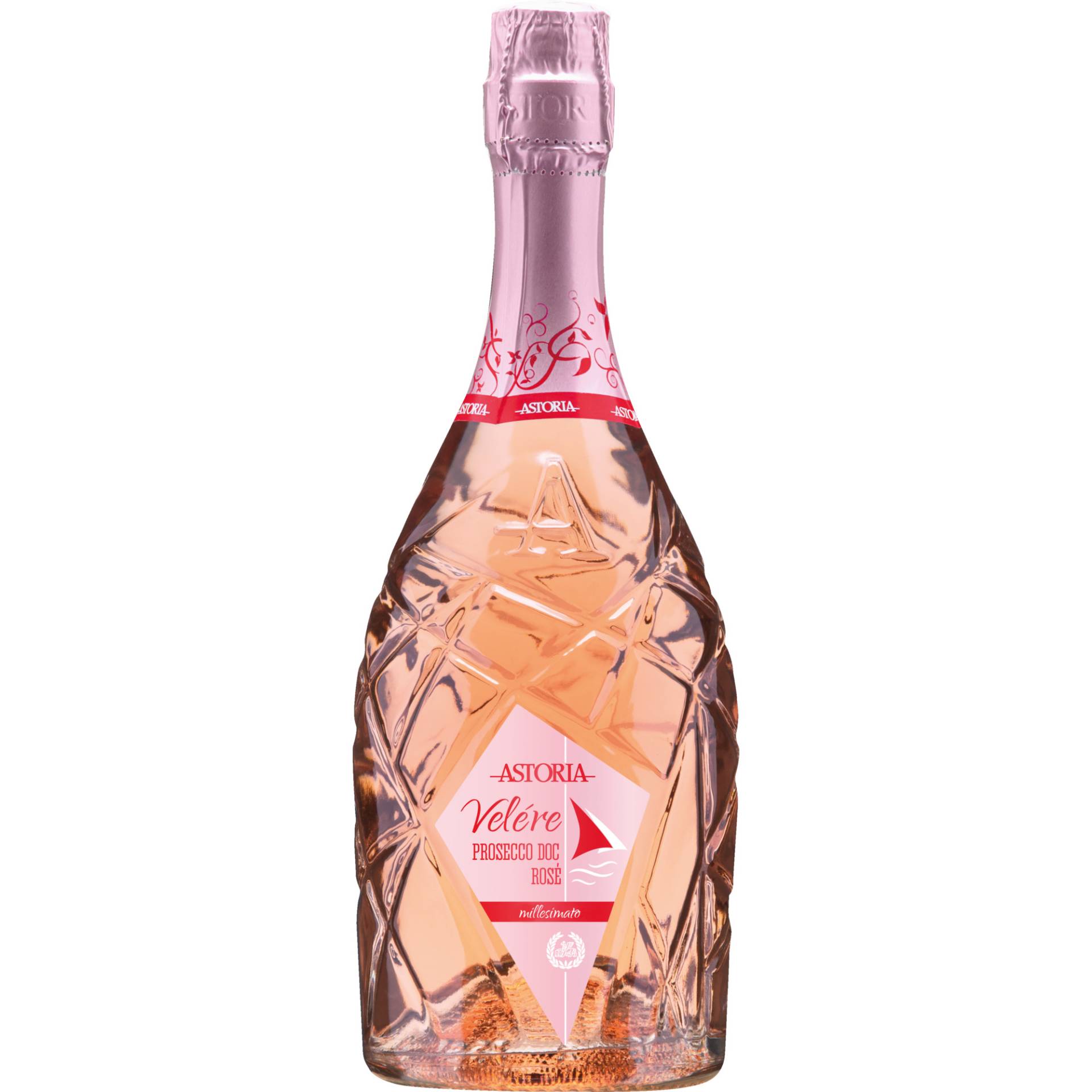 Velére Prosecco Rosé Millesimato, Extra Dry, Prosecco DOC, Venetien, 2022, Schaumwein von A.C. s.r.l. Astoria - Crocetta del Montello - Italia